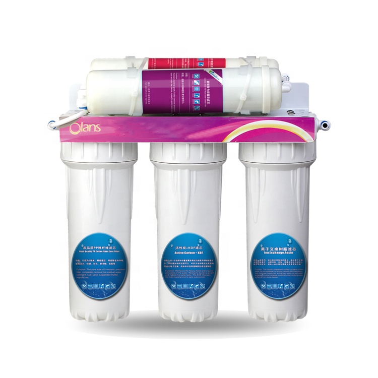 Penggantian Panas dan Dingin Luar 5 Tahap Faucet UV Karbon Sistem Mesin Pembersih Filter Air Rumah