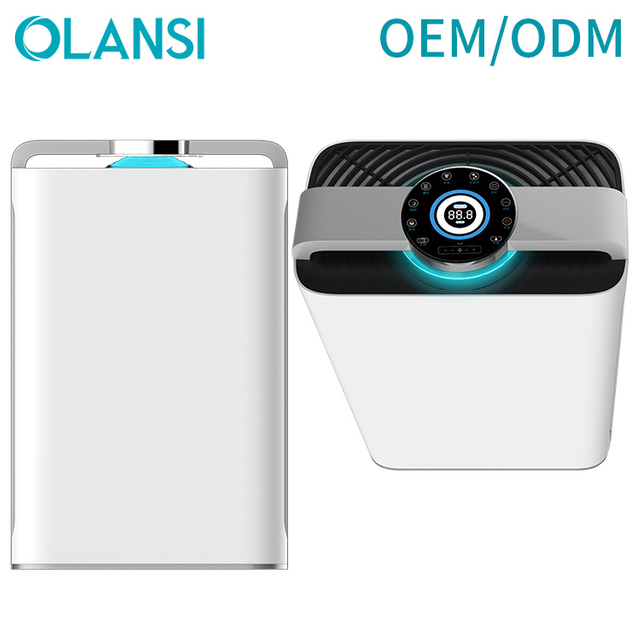 OLANSI K08A Wifi Control CADR 488 Pembersih Udara dengan Humidifier Kebisingan Rendah Hemat Energi Sensor Pembersih Udara dengan PM2.5